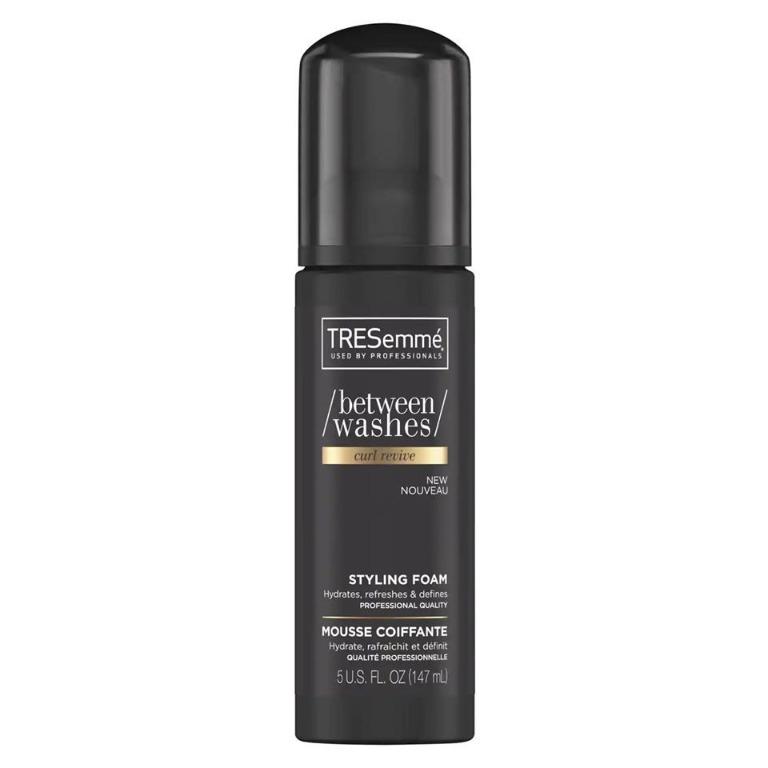 TRESemme Between Washes Curl Revive Styling Foam 147ml (Category: Hair) located in Quezon City. Submitted by bluebellaonlineshop (Listing ID 1105100911, Image 1). Description: When it comes to caring for curls, moisture is key. This curl refresher delivers a delicious dose of hydration to each and every curl, completely replenishing your look. Our cloud-like hair foam hydrates, volumizes, and reshapes curls without a drop of water—perfect for tho