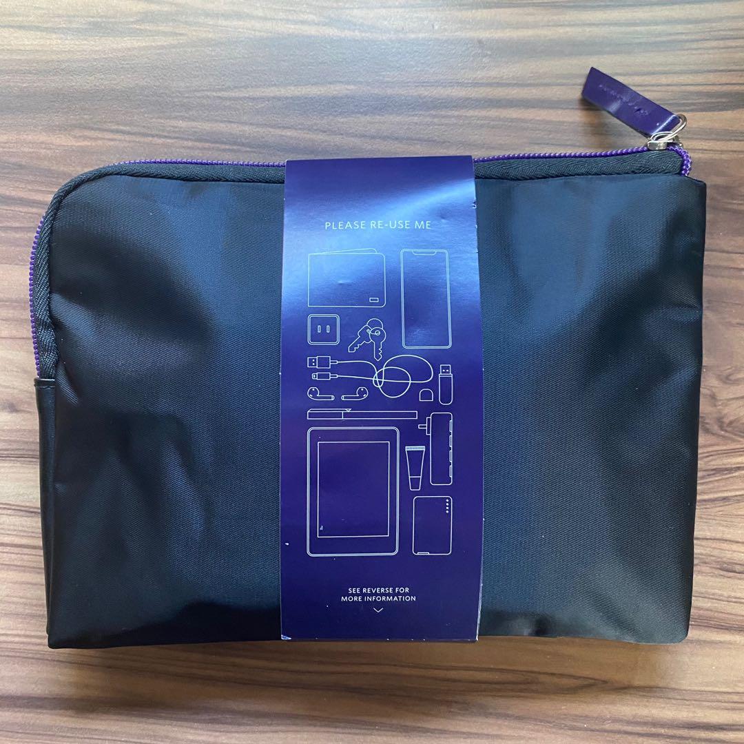 Tumi x Delta Airlines 2020 Curved Edge Black Amenity Kit, Women's