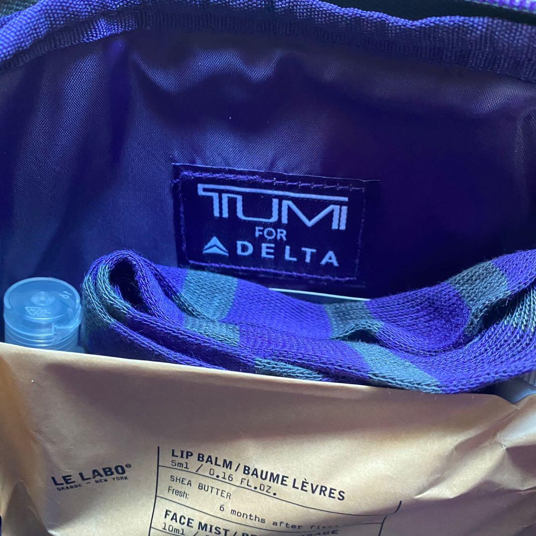 Tumi x Delta Airlines 2020 Curved Edge Black Amenity Kit, Women's