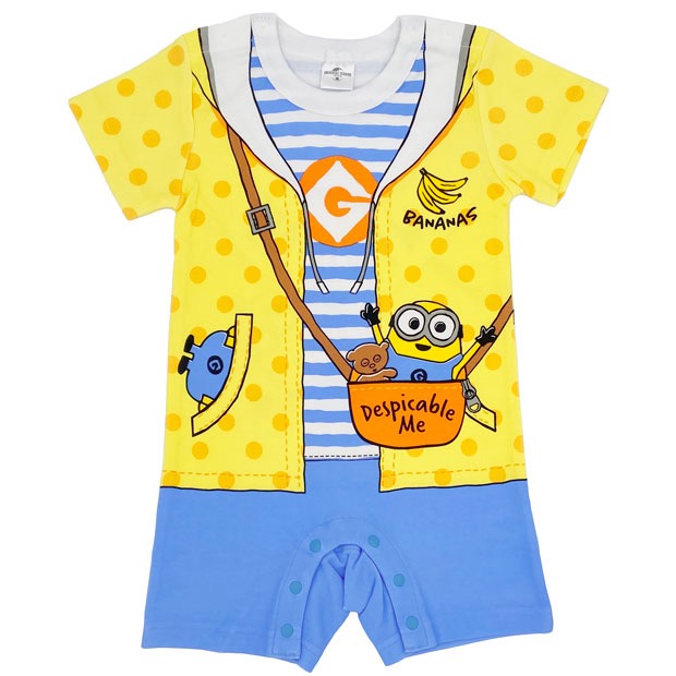 Usj Minion 嬰兒服裝bb衫短袖連身衣 波點 預購 Carousell