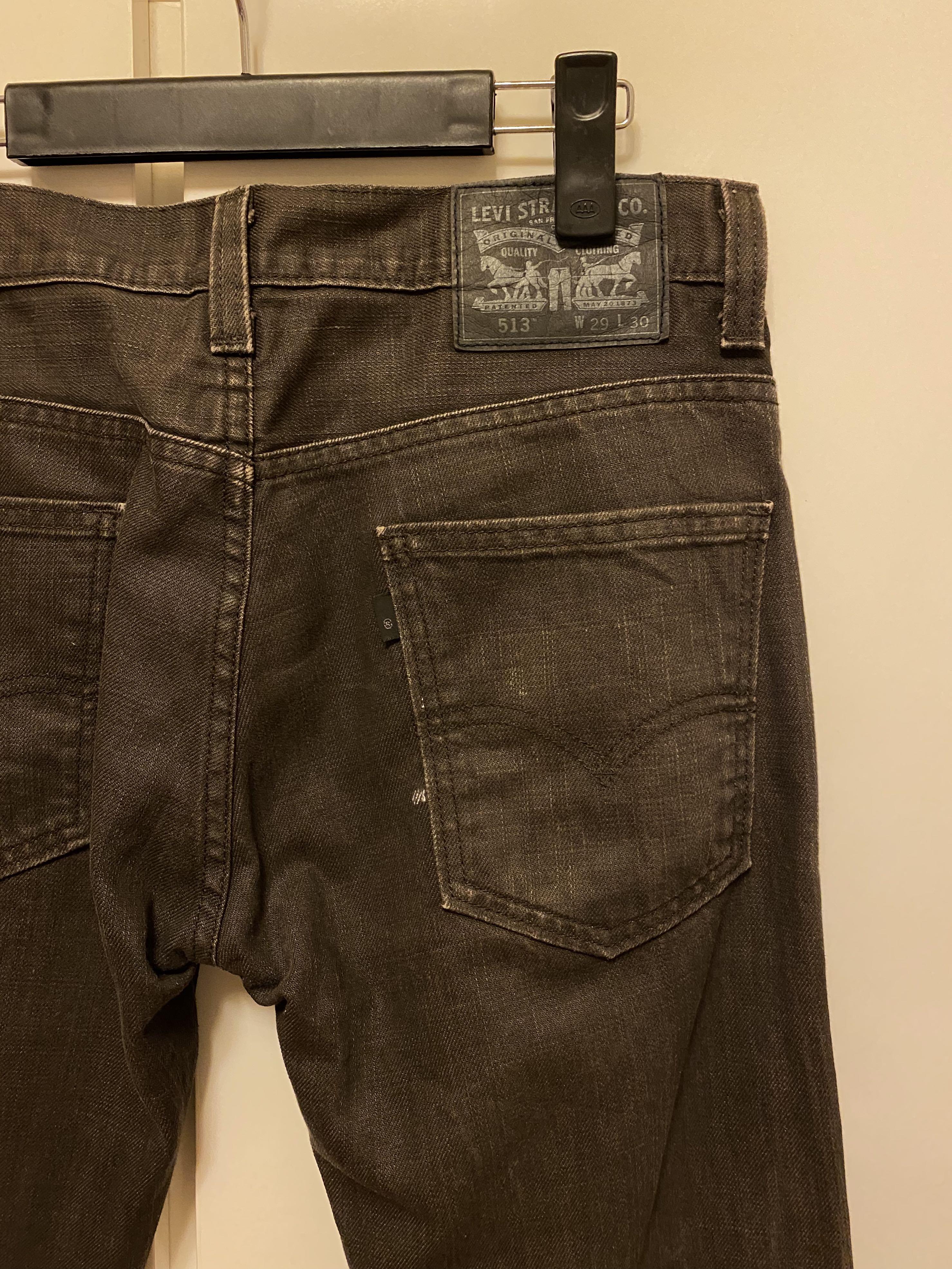 Vintage Levi's 513 Faded Dark Brown Jeans W29/L30, Men's Fashion, Bottoms,  Jeans on Carousell