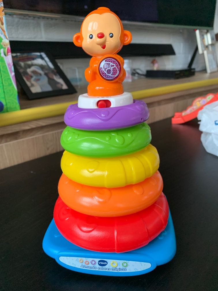 Vtech stack ring-non english, Babies & Kids, Infant Playtime on Carousell