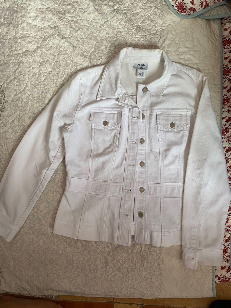 White Denim Jacket - Ann Taylor, Women 