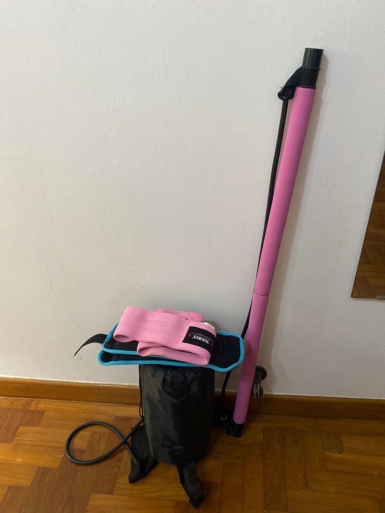 Workout Items Set (Category: Cardio & Fitness Machines) located in Singapore. Submitted by rigby_biggest_fan (Listing ID 1104961949, Image 1). Description: Selling cause Im impulsive and have like so much of things that I don’t use - Yoga/pilates workout stick band thingy - resistance band - 1kg weights (each) - abs roller Also, I probably used to try them but I don’t use them cause Im too busy with class and my full time job lol Pls help a broke