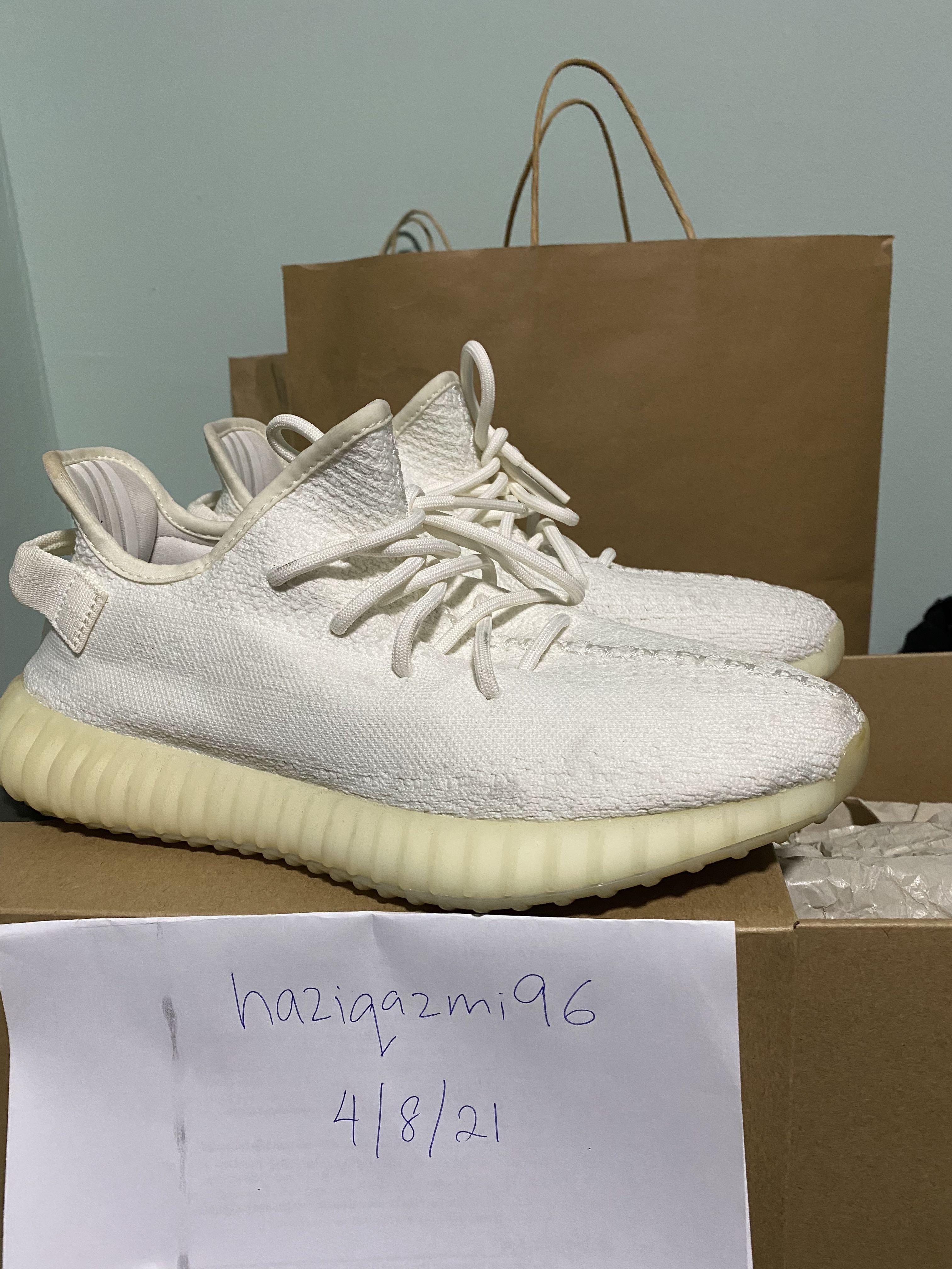 Yeezy Boost 350V2 Triple White Men s Fashion Footwear Sneakers on Carousell