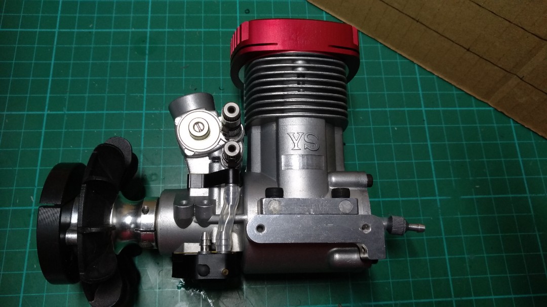 YS 91SR engine with Funtech muffler, Everything Else on Carousell