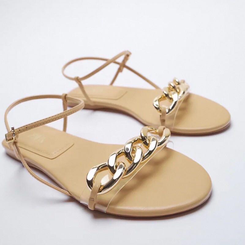 Zara chain sandals clearance