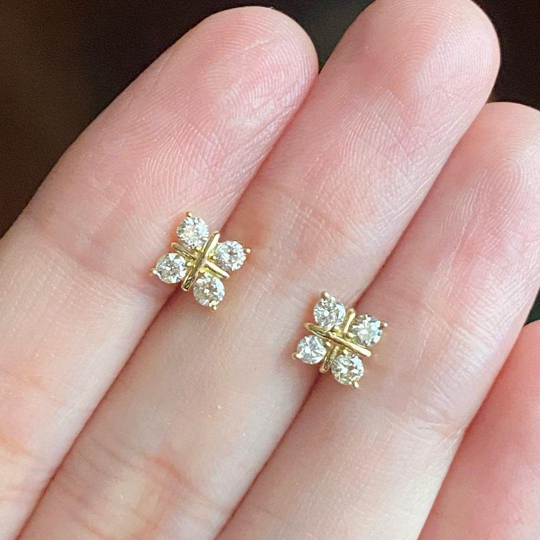 4 stone clearance earrings