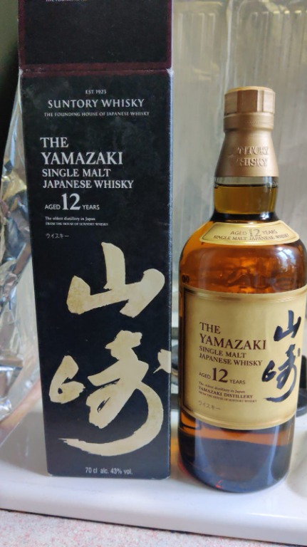 山崎12年Suntory Yamazaki 12yo】英國版，英文背標。, 嘢食& 嘢飲