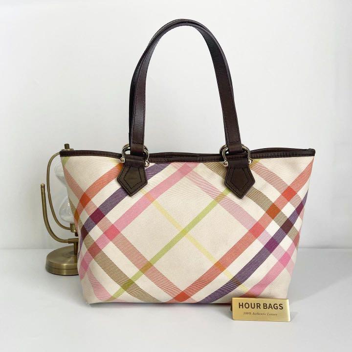 Authentic Burberry Multicolor Canvas Shoulder bag Luxury