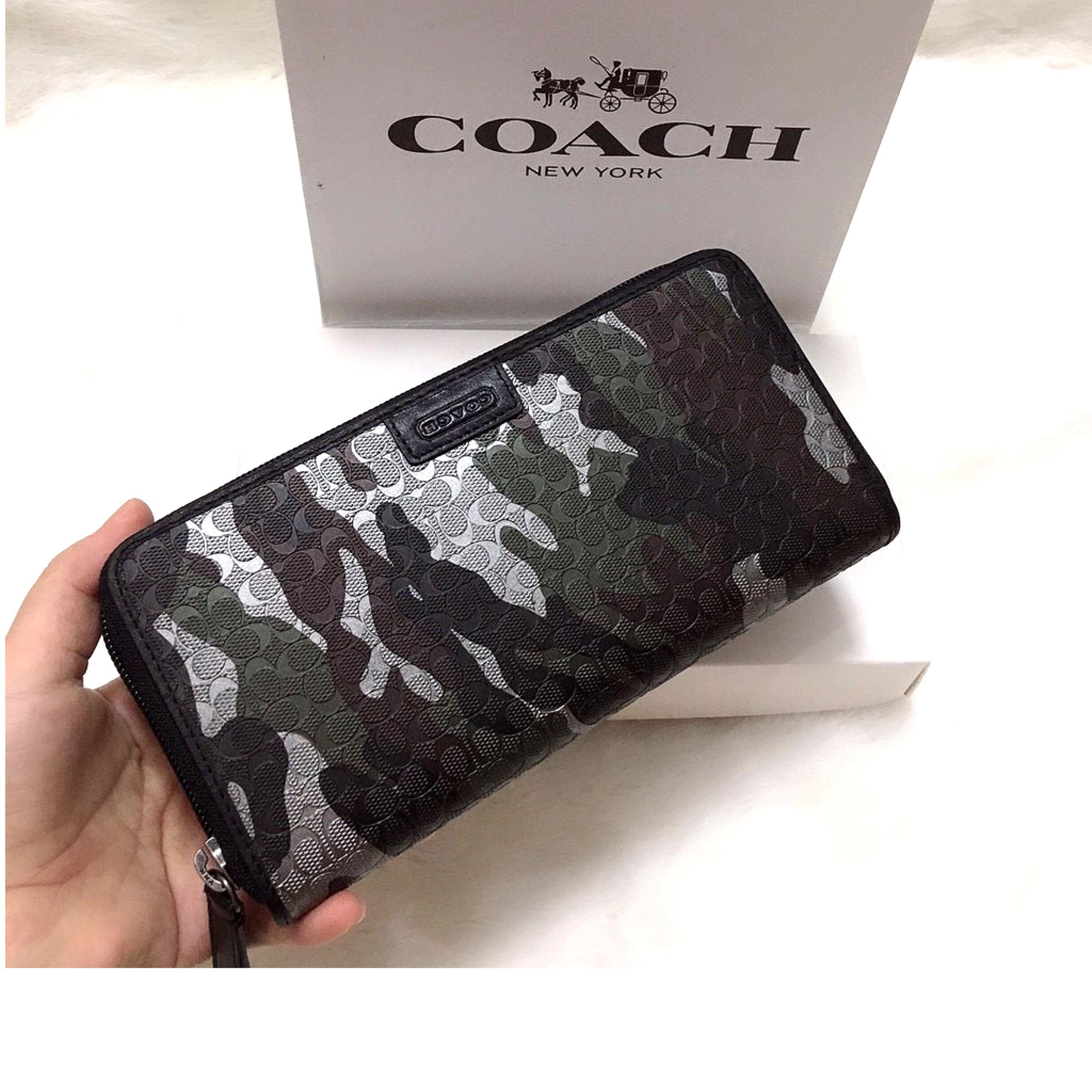 PERSONALISED CAMOUFLAGE PRINT FAUX LEATHER MENS WALLET BIRTHDAY XMAS GIFT