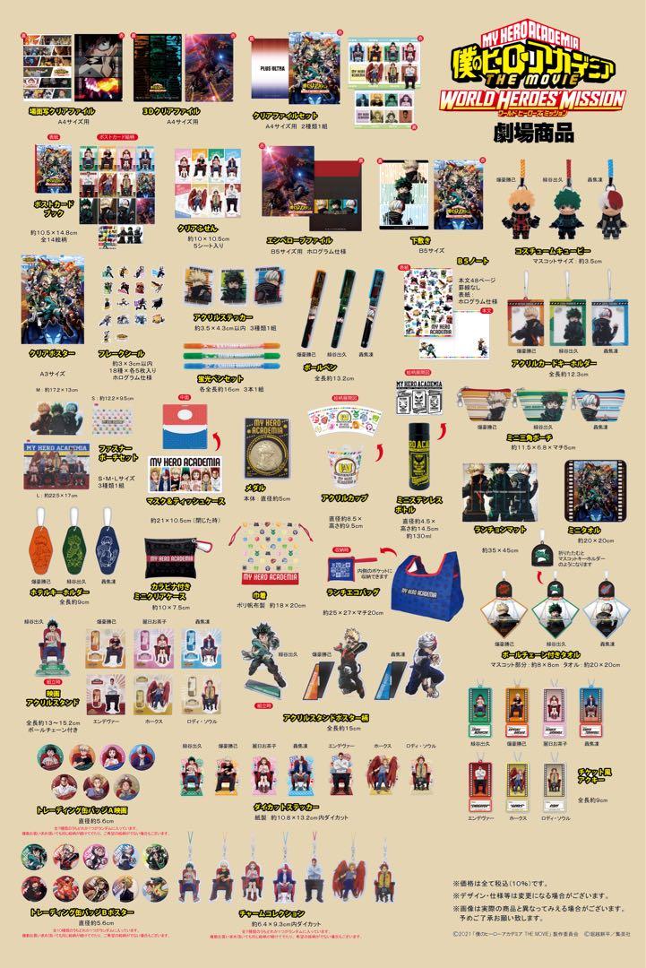 週邊goods 我的英雄學院世界英雄任務動畫日本電影宣傳單張劇場版dm Poster Movie Flyer 海報小海報電影 興趣及遊戲 收藏品及紀念品 明星周邊