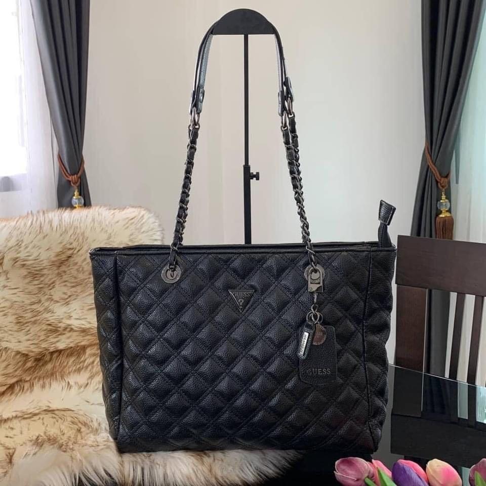 ACTUAL Item GUESS Cessily Quilted Tote Bag