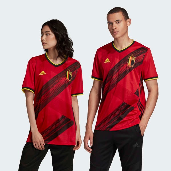 ADIDAS BELGIUM HOME JERSEY 比利時主場球衣EJ8546, 男裝, 運動服裝