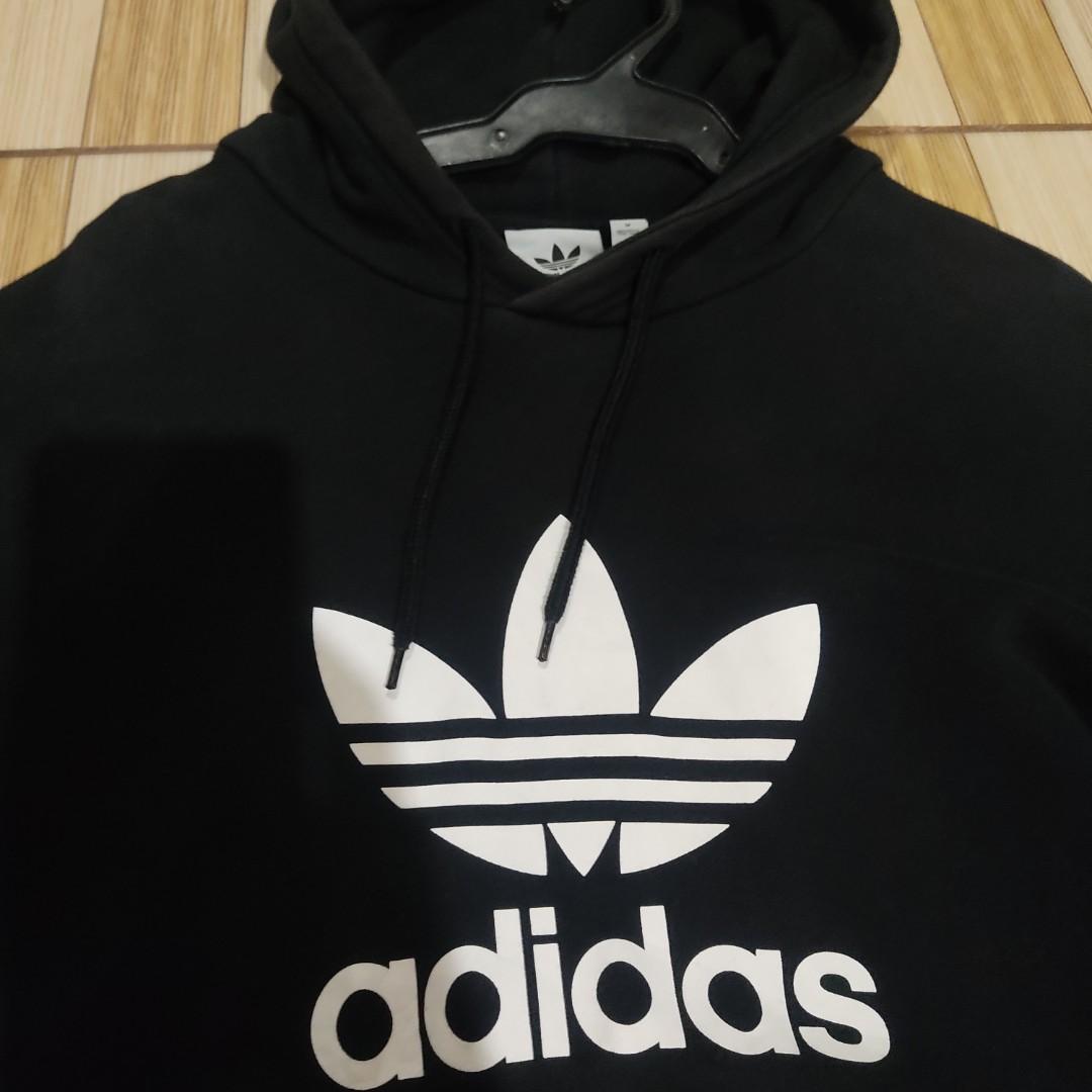 adidas trefoil jacket black