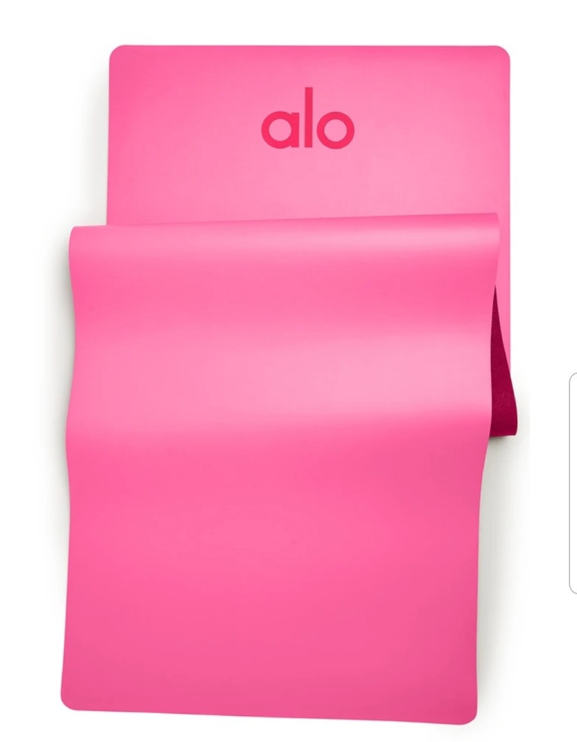 Alo Yoga - Hot Pink Warrior Yoga Mat, Sports Equipment, Exercise & Fitness,  Exercise Mats on Carousell