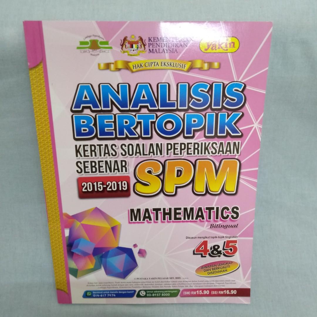Analisis Bertopik Kertas Peperiksaan Sebenar Spm Books Stationery Books On Carousell