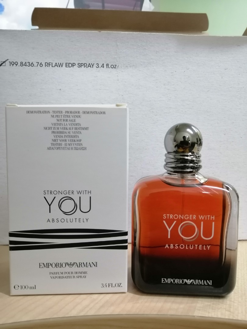 ARMANI STRONGER WITH YOU ABSOLUTELY 100ML TESTER, Beauty & Personal Care,  Fragrance & Deodorants on Carousell