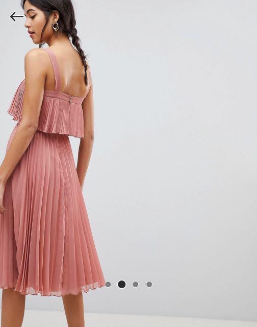 Double layer pleated dress online