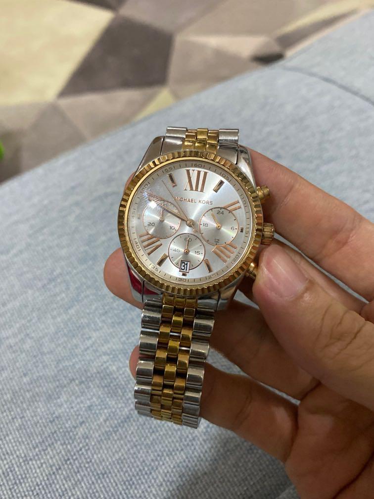 Authentic Michael Kors Medium Lexington Two Tone Watch, Women's Fashion,  Watches & Accessories, Watches on Carousell