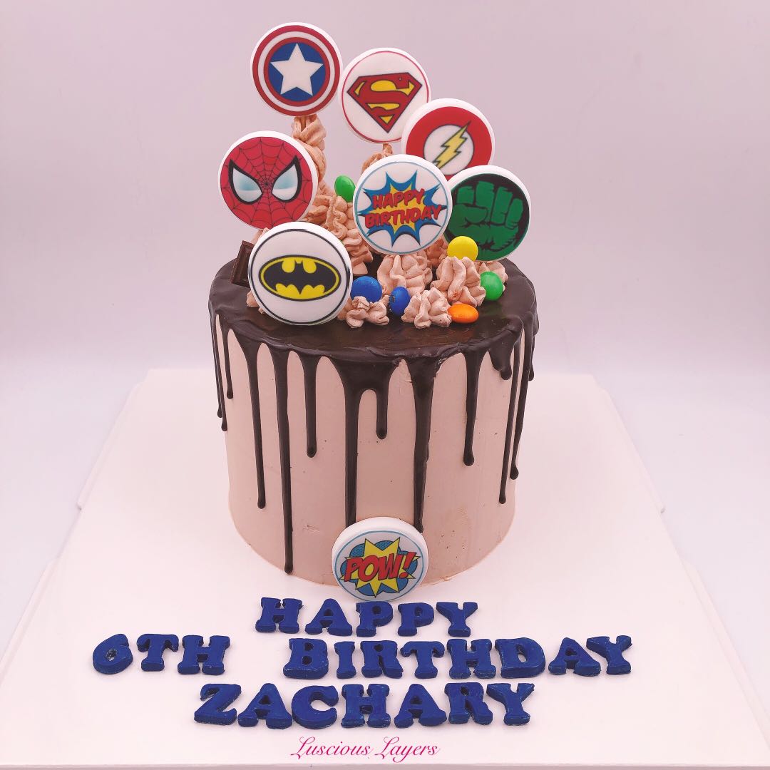 Marvel Comic Birthday Cake 3D Pop Up Card by LovePop – Outer Layer