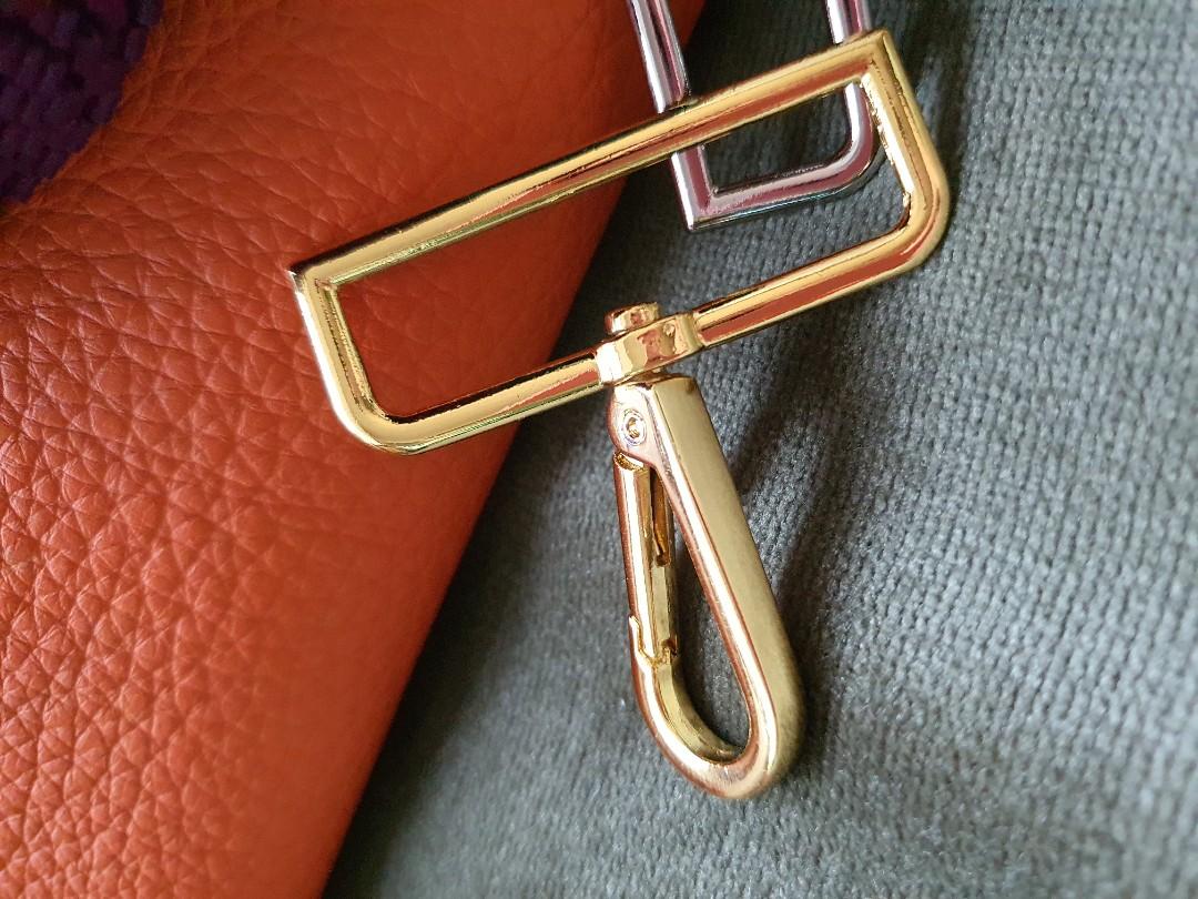Bag strap shortening hook clip for hermes chanel LV Evelyn Gold silver