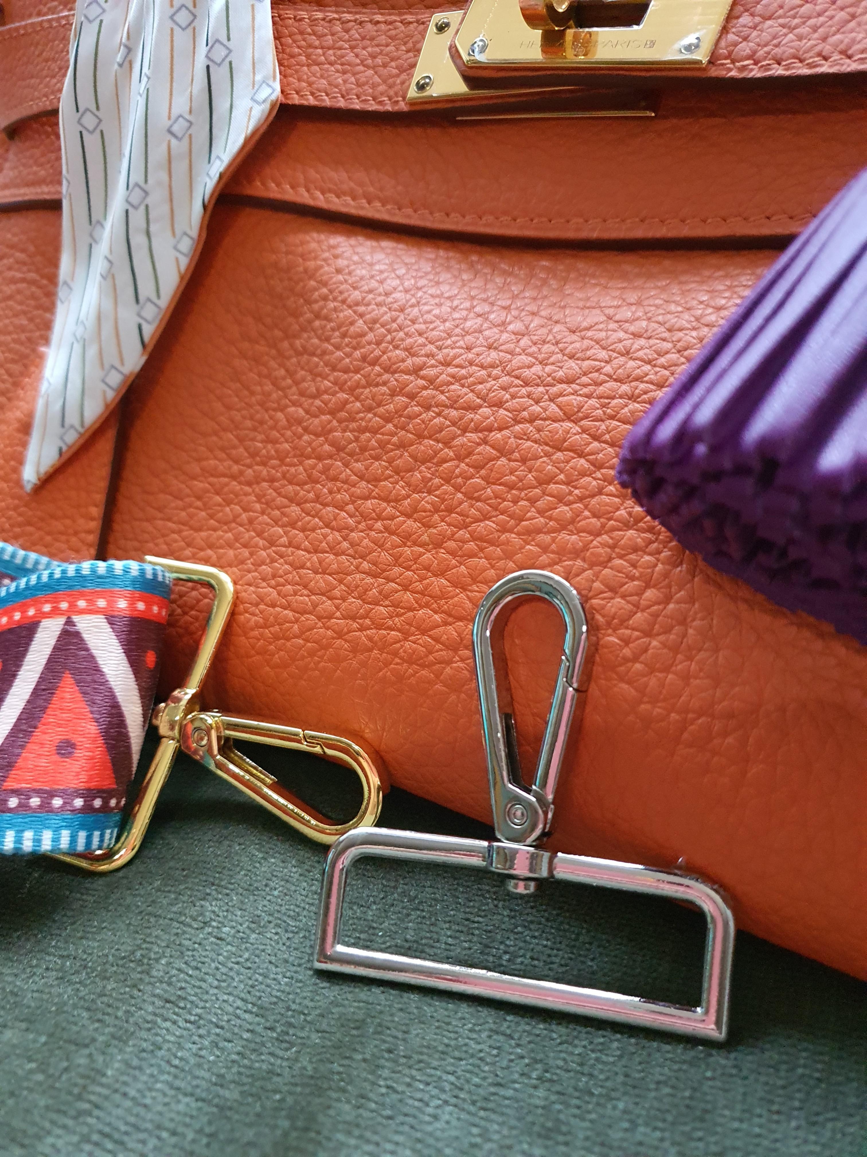 Bag strap shortening hook clip for hermes chanel LV Evelyn Gold silver