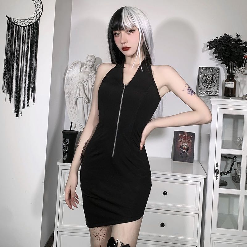 Black Slim Dress 21057, 女裝, 連身裙 