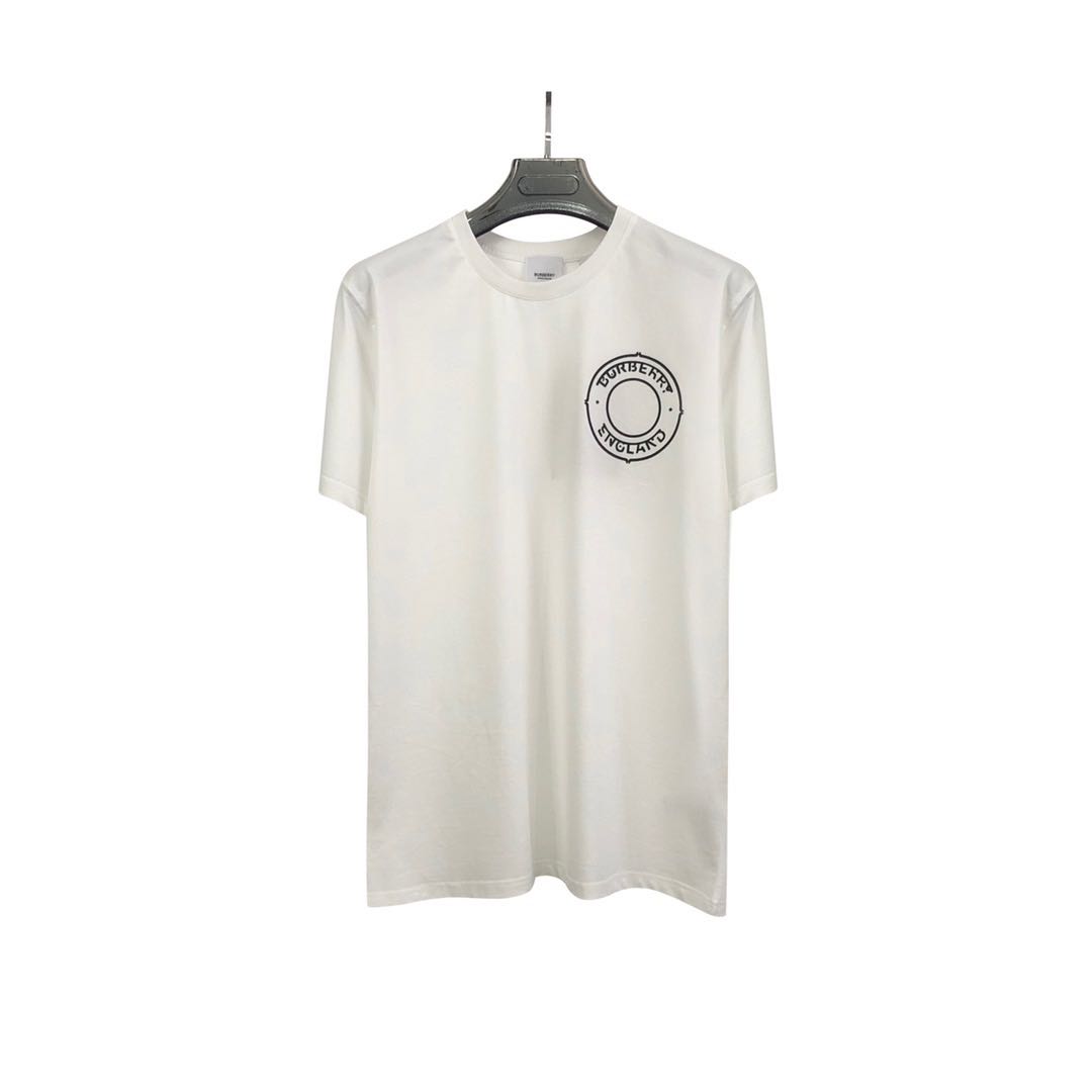 Burberry Circle Logo White Tee, Men's Fashion, Tops & Sets, Tshirts & Polo  Shirts on Carousell