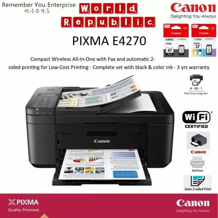 Canon pixma e4270 hot sale