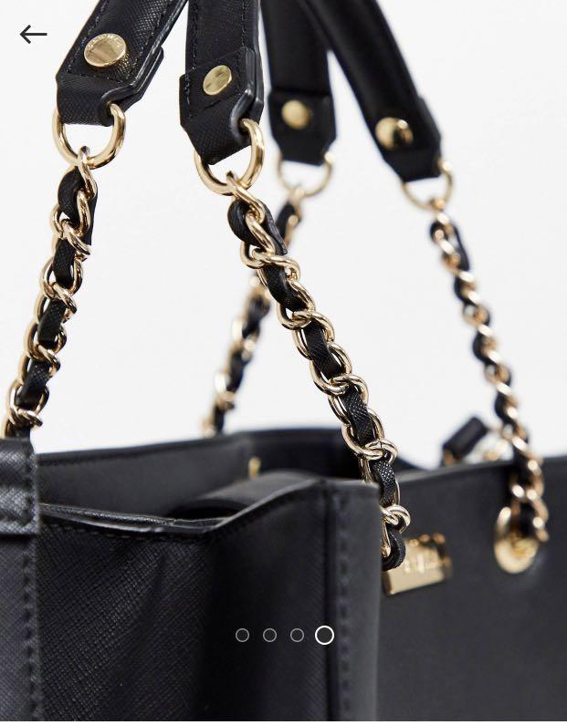 Carvela black chain bag sale
