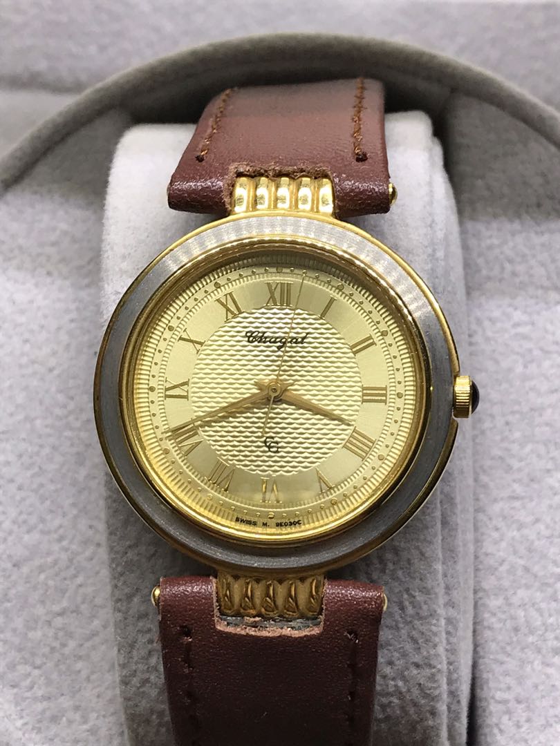 Chagal women watch 28mm plated real gold, Women's Fashion, Watches &  Accessories, Watches on Carousell