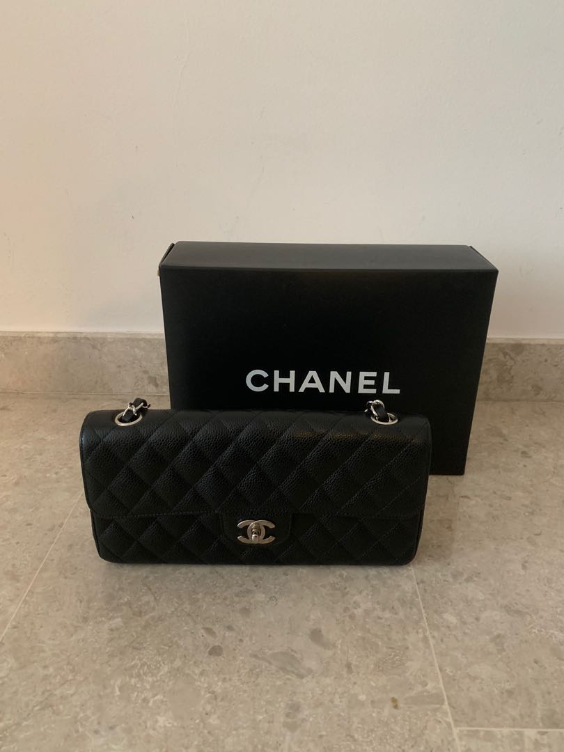 Chanel East West Flap Bag (Discontinued Production), Women's Fashion, Bags  & Wallets, Shoulder Bags on Carousell