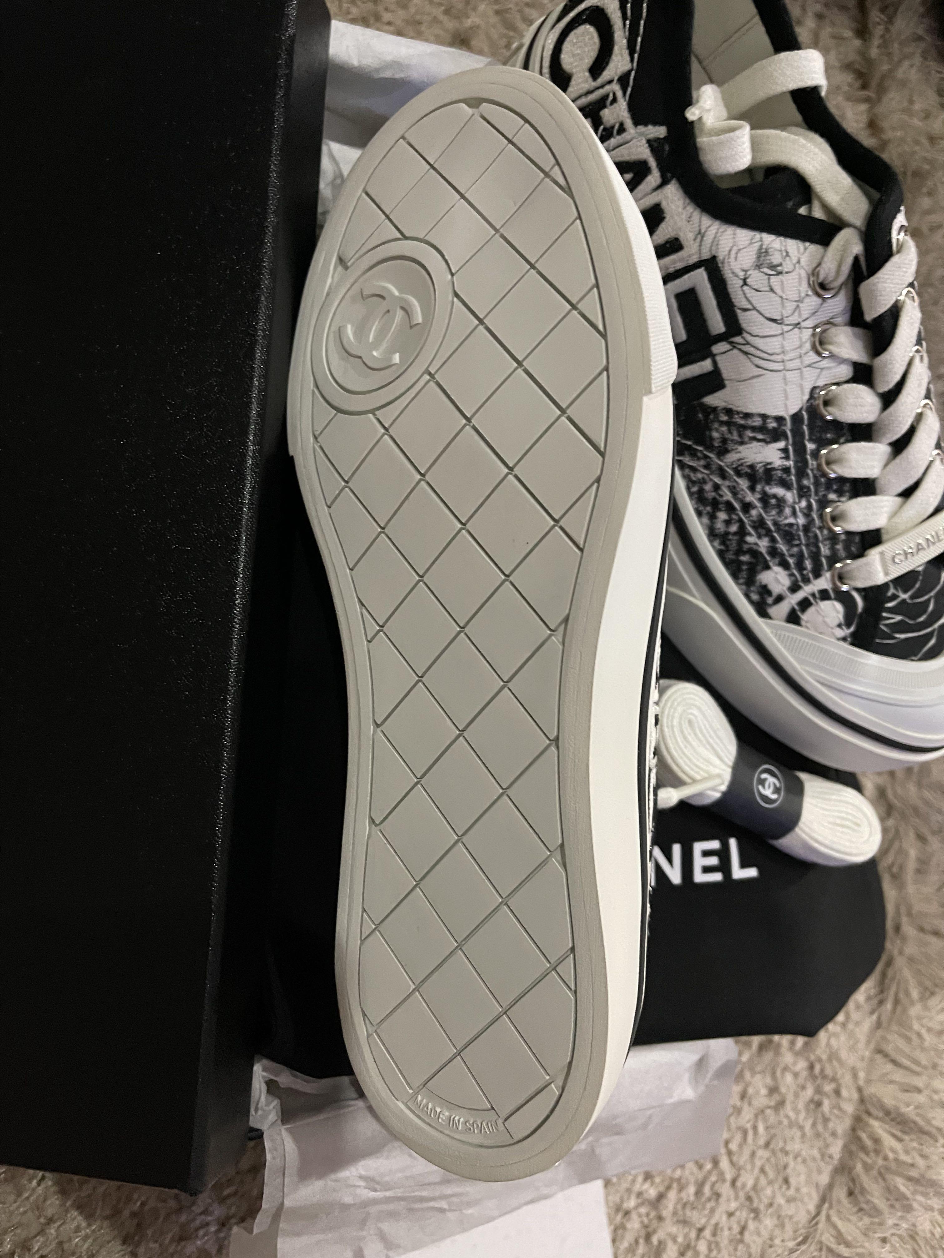 Chanel converse style sneakers hotsell