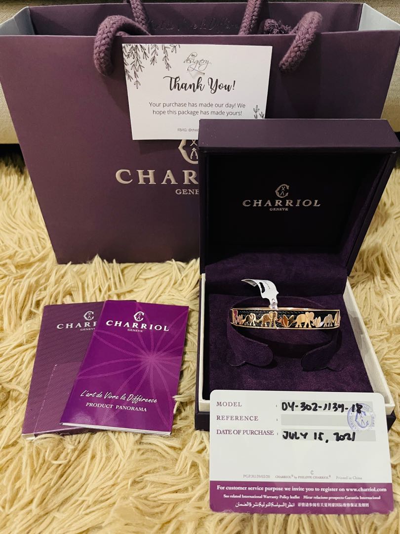 Charriol forever elephant bangle sale
