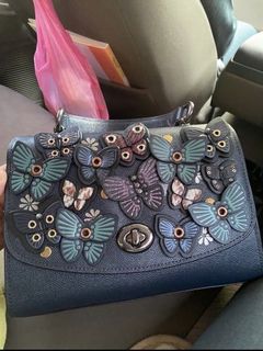 Coach butterfly applique bag sales