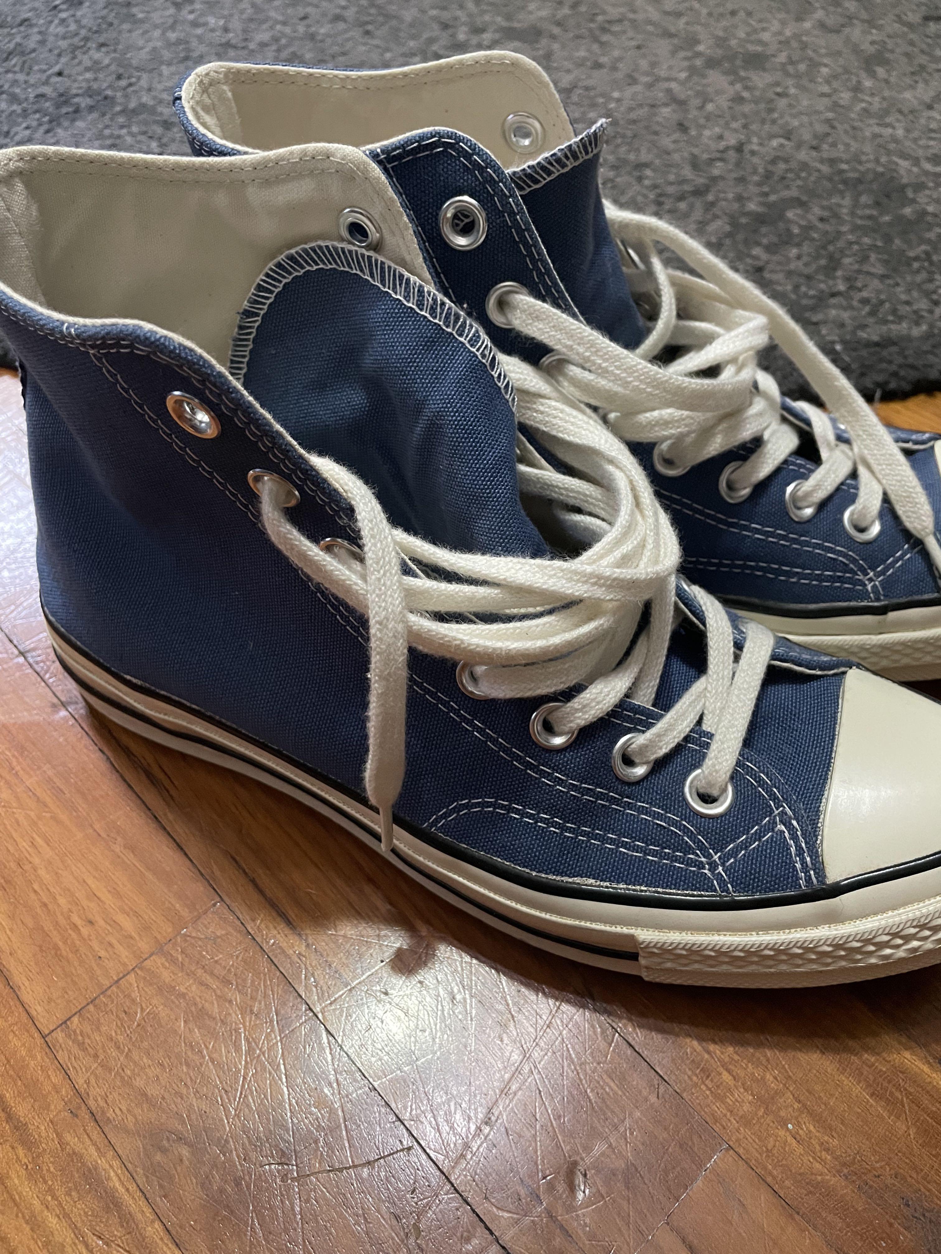 Converse 70s true navy high cut Men s Fashion Footwear Sneakers on Carousell