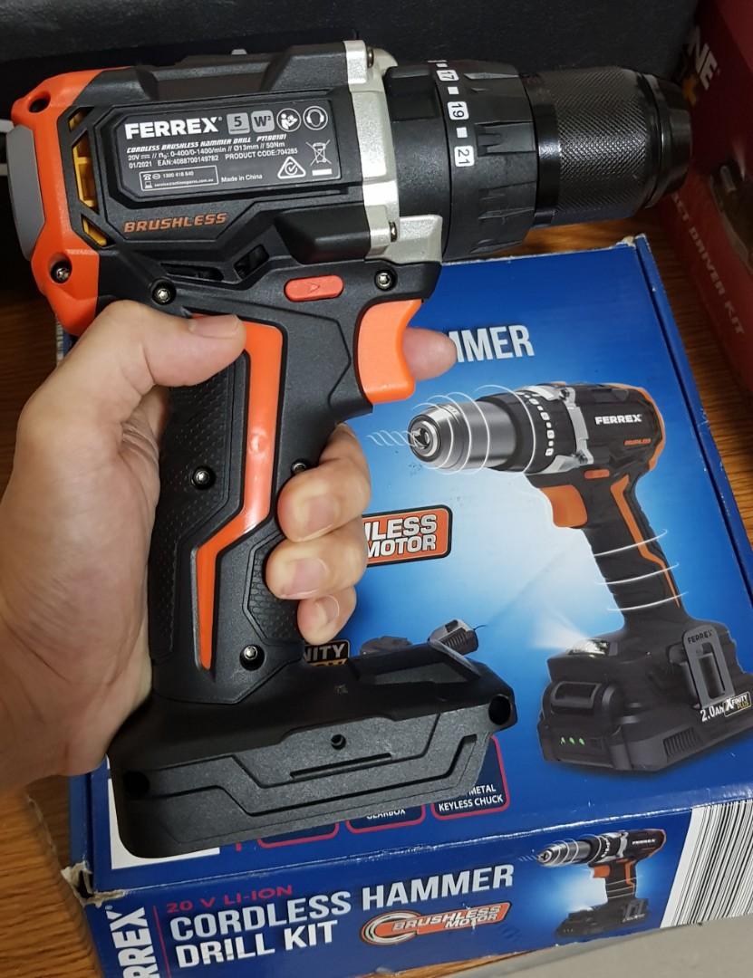 Ferrex cordless brushless hammer drill driver skin, Commercial