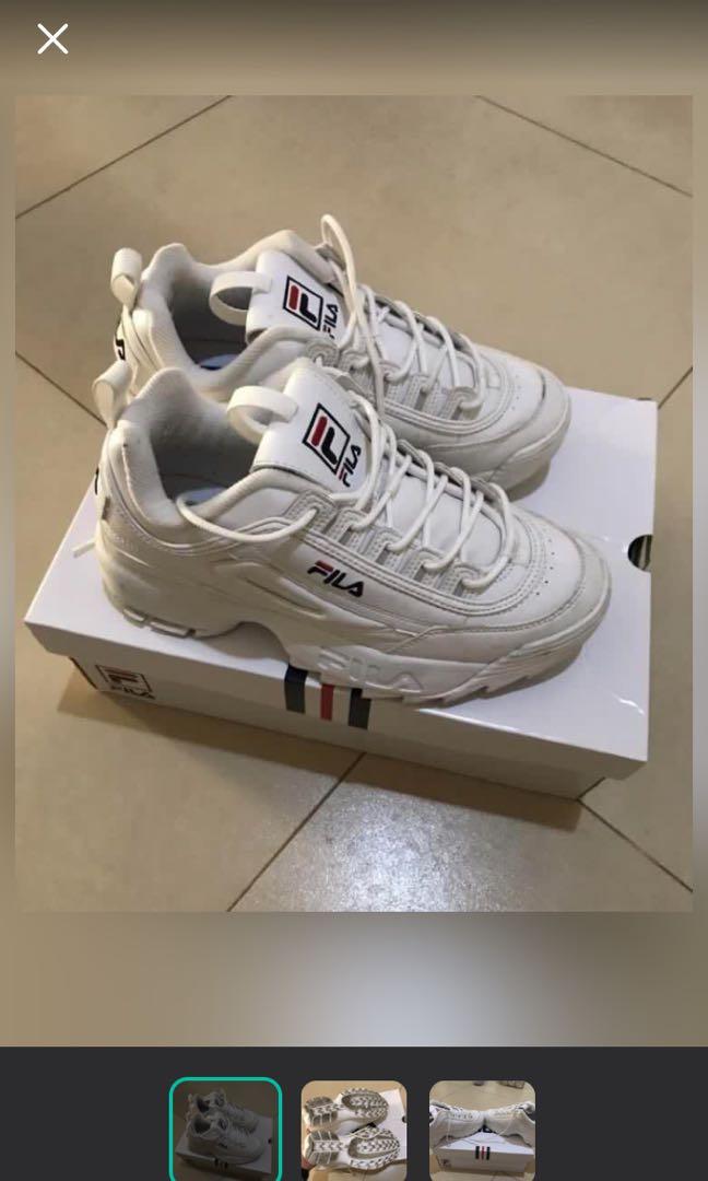 Fila disruptor 2 hotsell fake and real