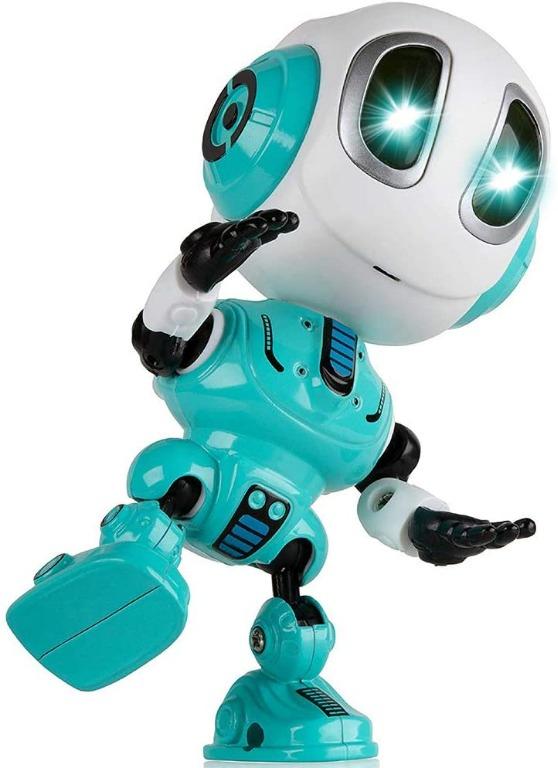 SOKY Talking Robot for Kids Repeats What You Say with Flexible Body Flashing Eyes 