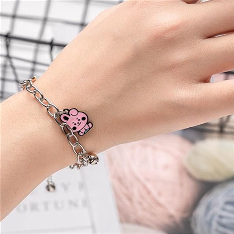 Gelang Kerincingan Bintang KPOP IDOL BTS BT21 Metal Stainless