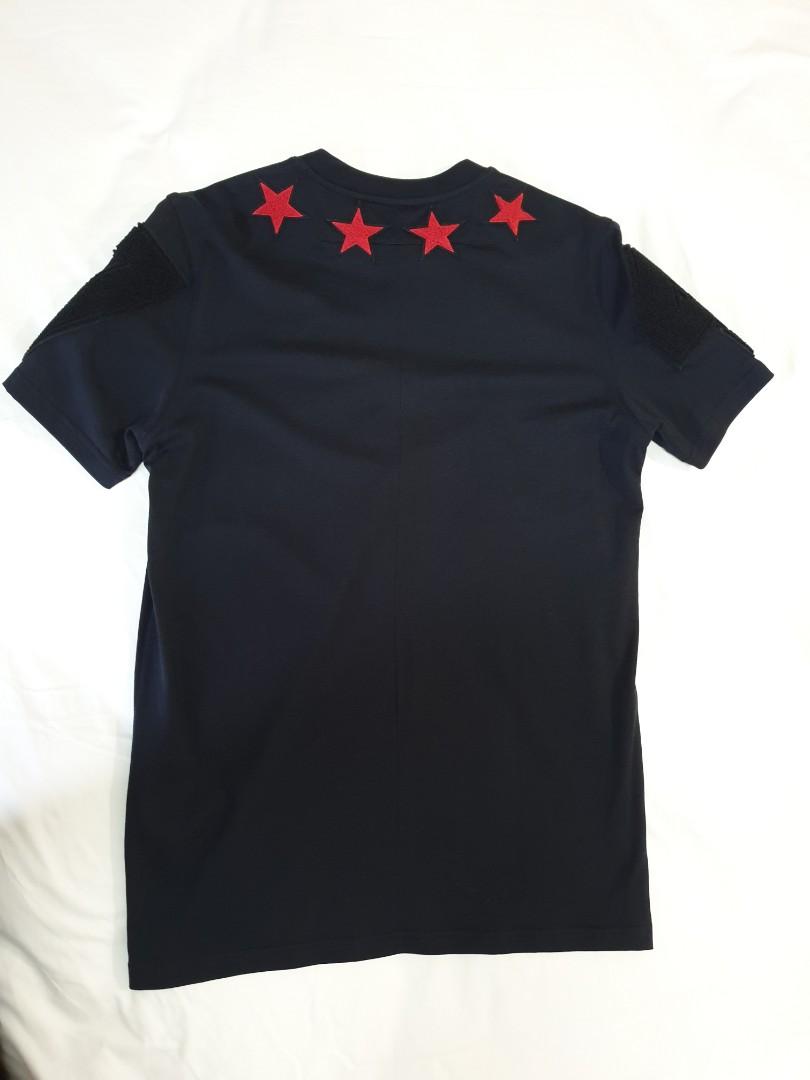Givenchy Stars and 74 applique t shirt Cuban fit XS tshirt