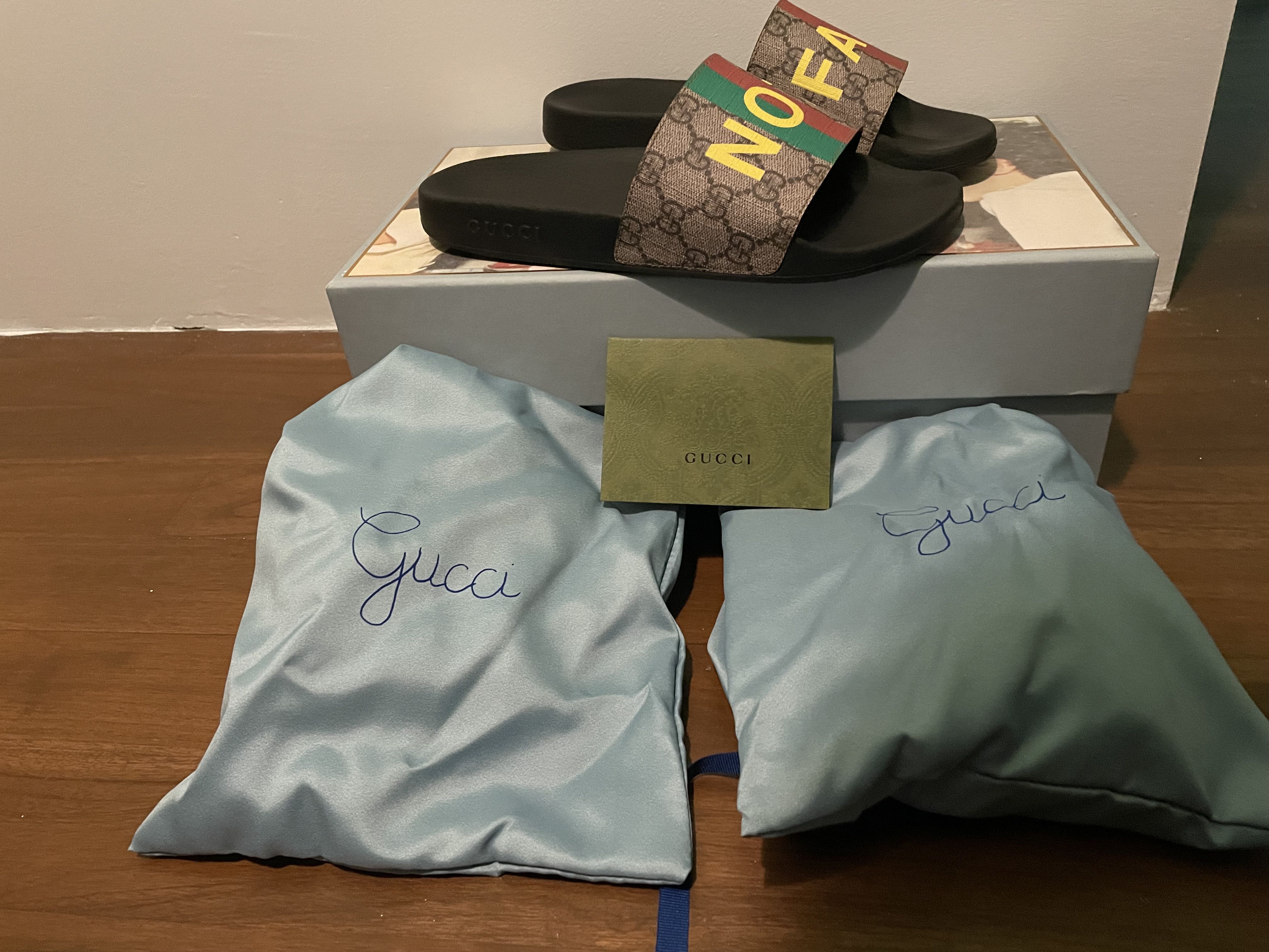 Gucci NOT FAKE Slides Men s Fashion Footwear Flipflops and