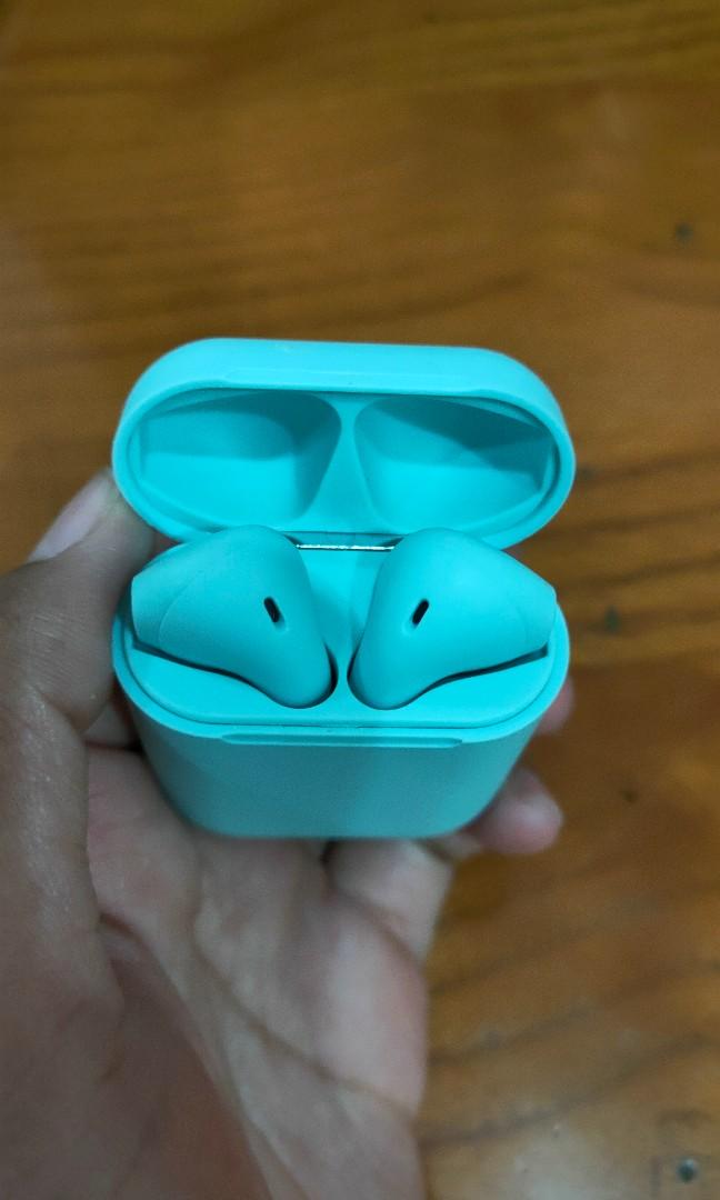 Headset Bluetooth Inpods 12 Blue, Telepon Seluler & Tablet, Aksesoris