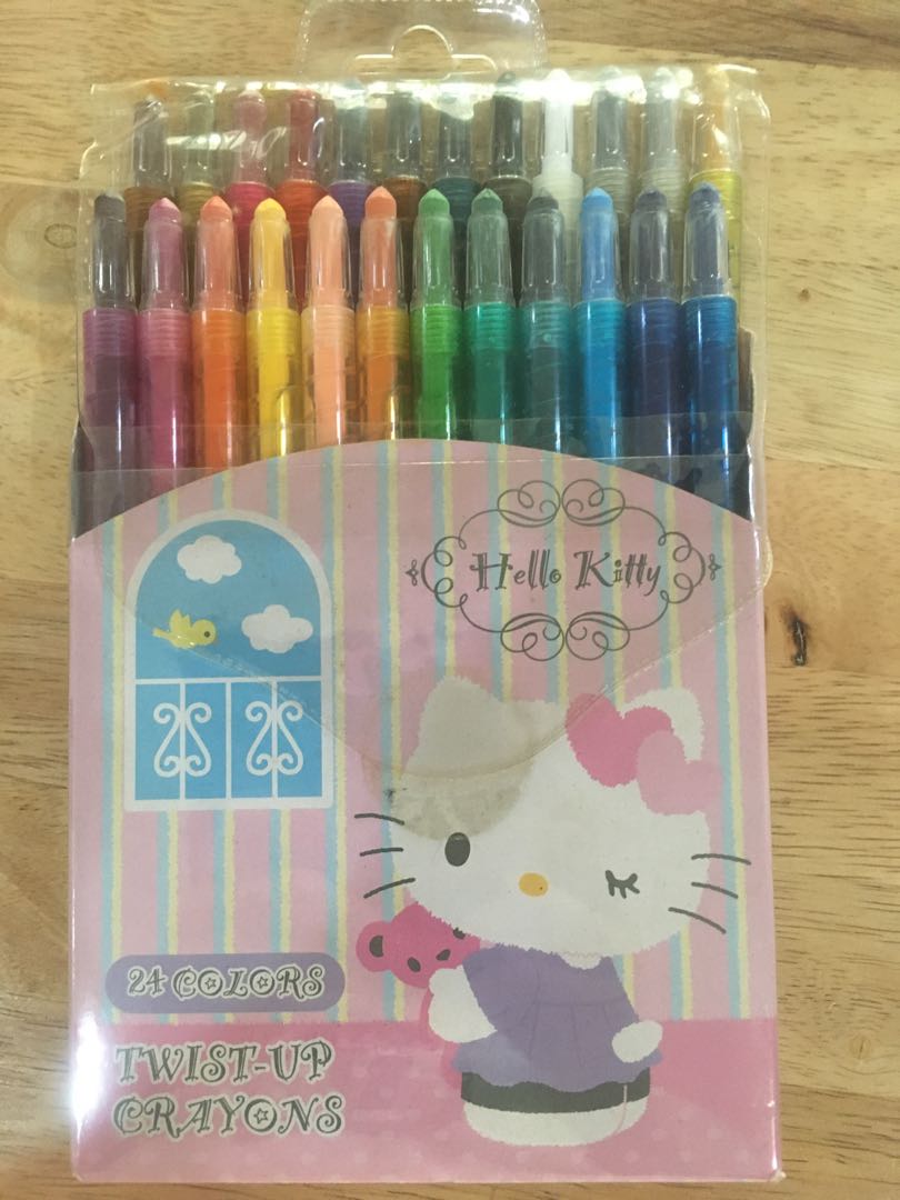 Hello Kitty Twist up Crayons 24 Colors -  Denmark