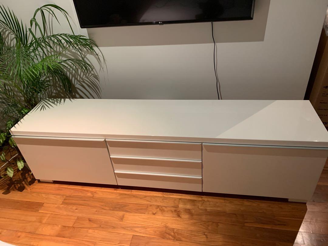 IKEA Besta Burs TV bench, Furniture & Home Living, Furniture, Shelves