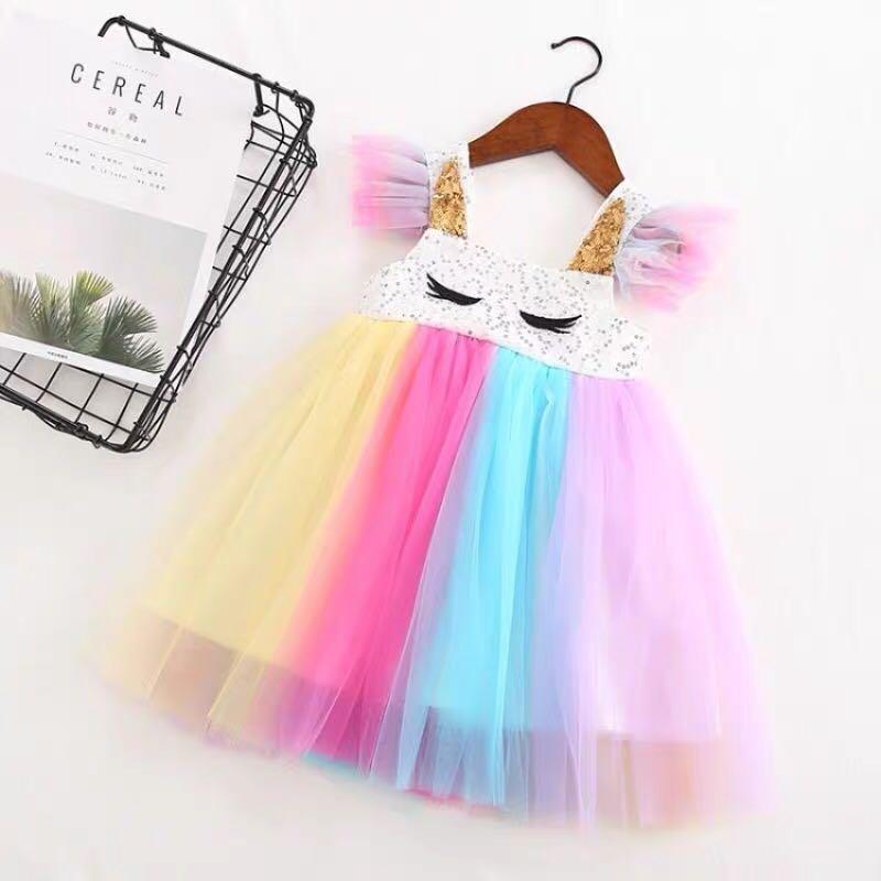 Rainbow unicorn princess store costume