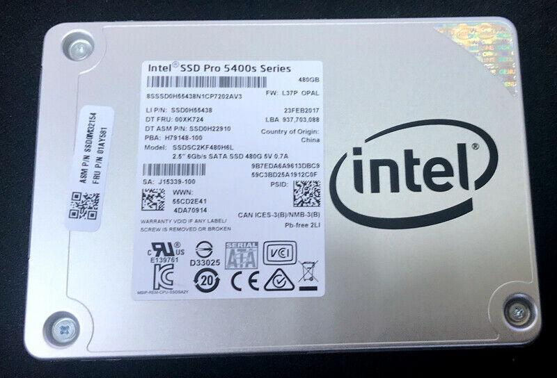 32s5400af. Intel SSD Pro 5400s Series