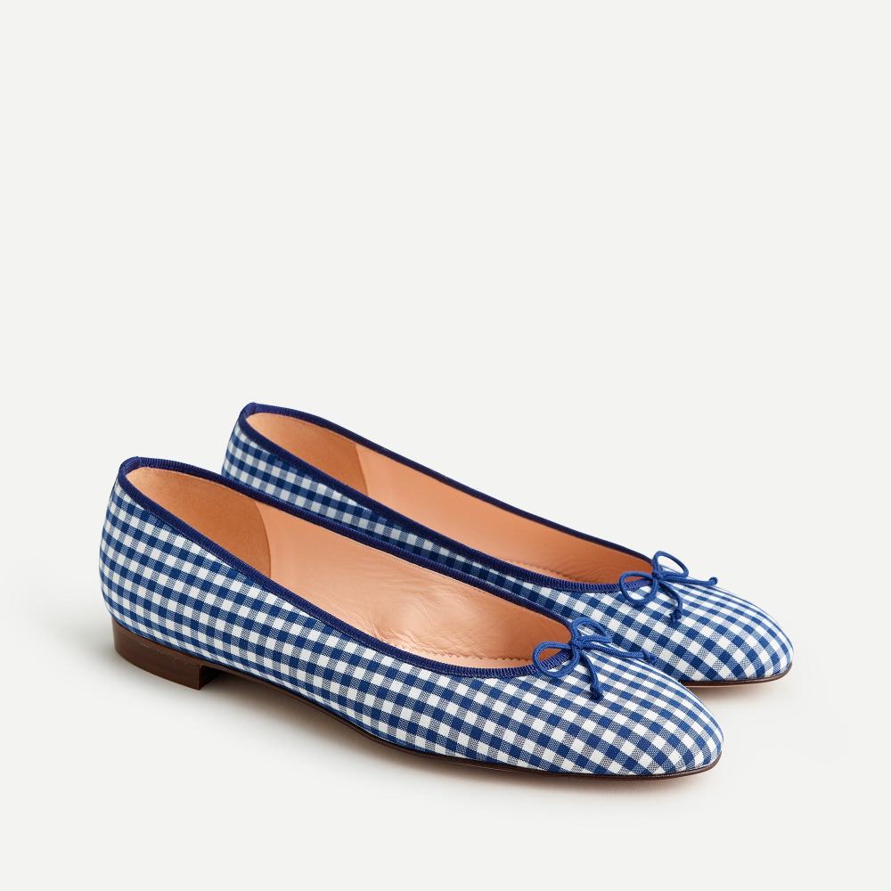 Gingham ballet clearance flats