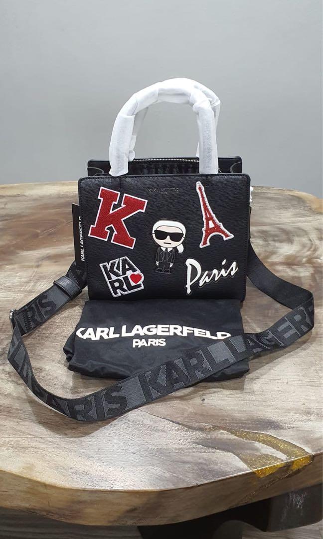 Karl Lagerfeld | Women's Nouveau Tote Bag | Black/silver | Size | Lyst